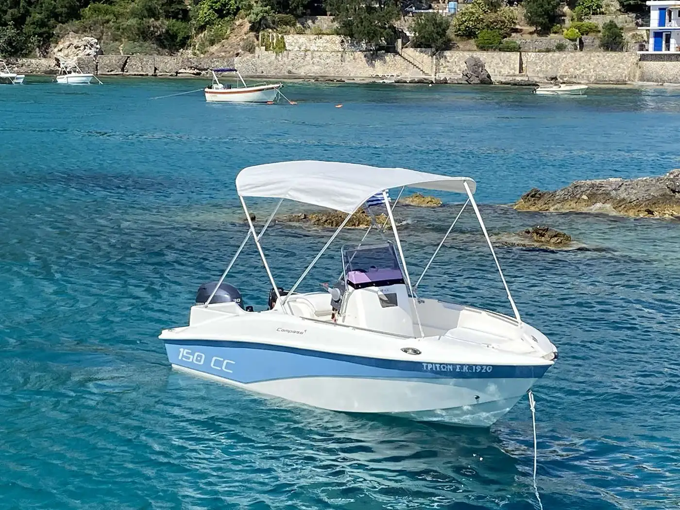 corfu seaquest rent a boat Compass 2